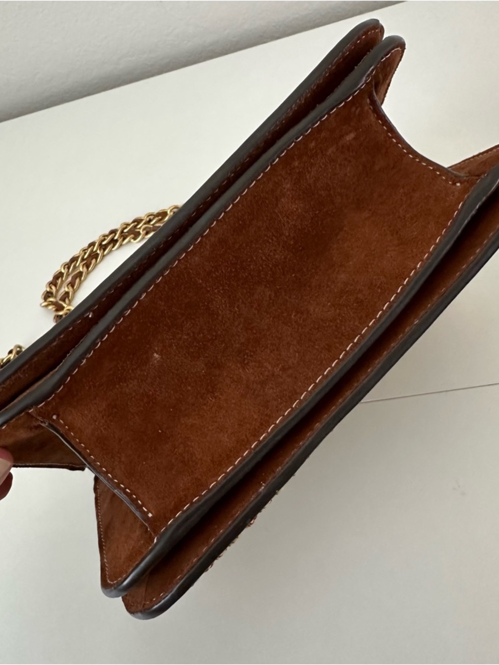 Tory Burch Britten Crochet Small Adjustable Shoulder Bag - Picture 9 of 12